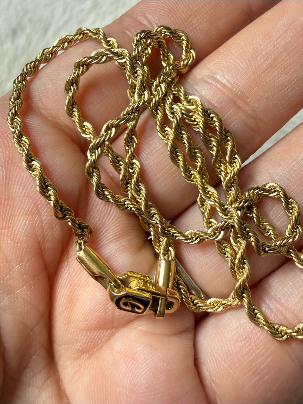 GLD's Rope Chain in Yellow Gold - 2mm - Picture 3 of 5
